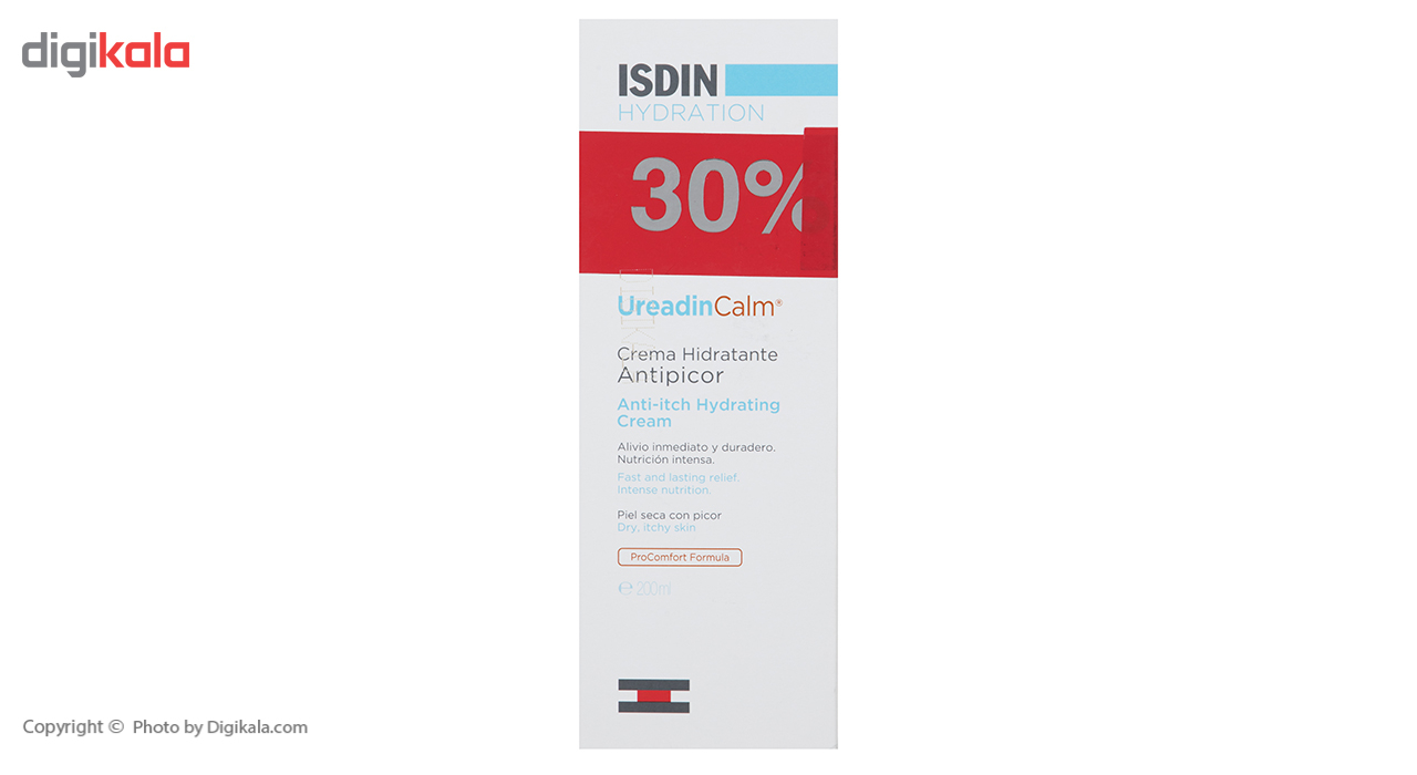 کرم مرطوب کننده ایزدین مدل Ureadin Calm حجم 200 میلی‌لیتر