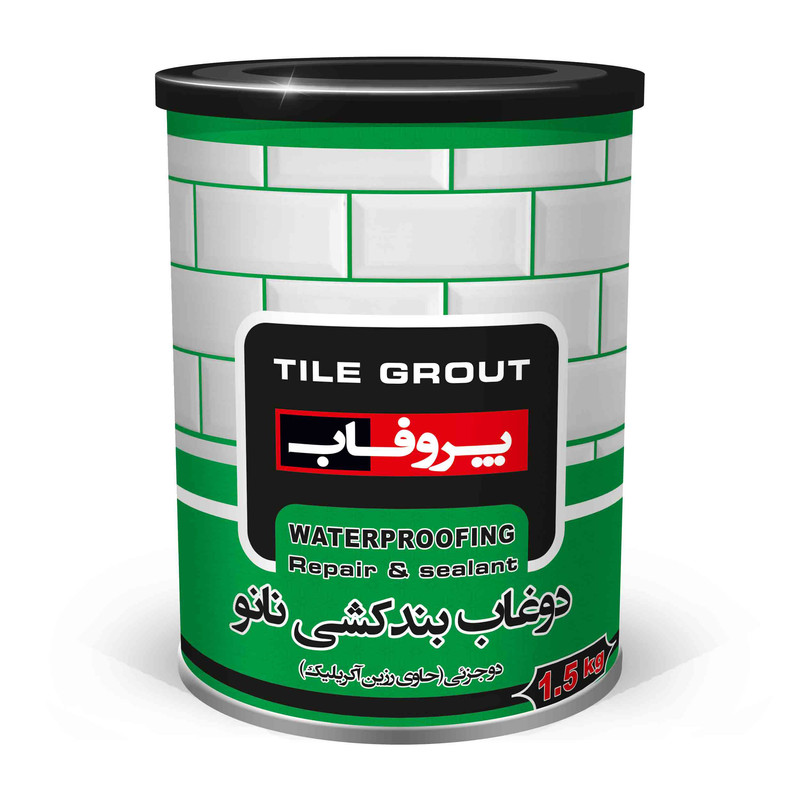 نانو دوغاب بندکشی دوجزئی پروفاب مدل GR-NGROUT وزن 1.5 کیلوگرم