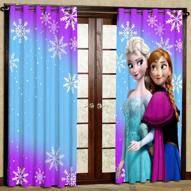پرده مدل السا و آنا هازان پانچی کد 4499 سایز 140x200 سانتی متر