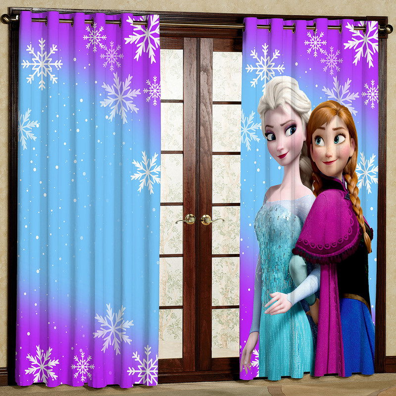 پرده مدل السا و آنا هازان پانچی کد 4499 سایز 140x200 سانتی متر