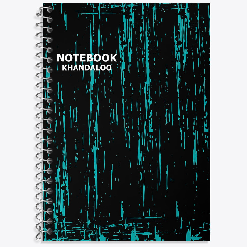 دفتر زبان 50 برگ خندالو مدل دو خط طرح مدرن کد N1168