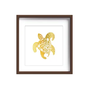 تابلو طلاکوب زرکات طرح لاک‌پشت مدل Turtle