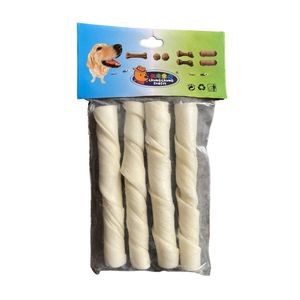 نقد و بررسی تشویقی سگ چانگ چانگ مدل bleached cowhide rolls وزن 120 گرم توسط خریداران