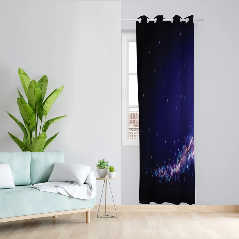 پرده طرح پر مدل مخمل پانچی کد 2305 z سایز 140x200 سانتی متر