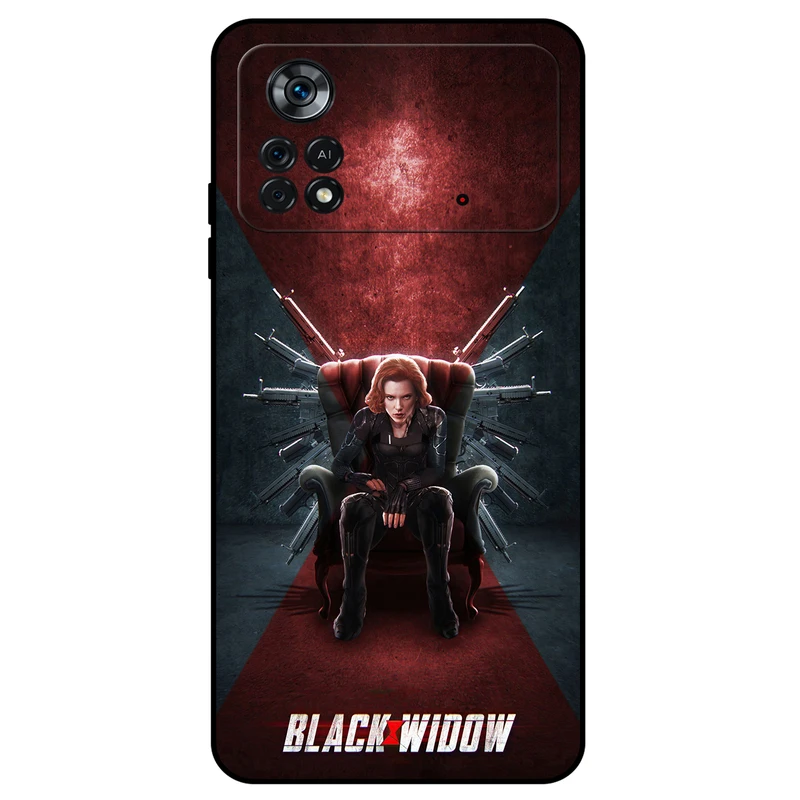 کاور مگافون طرح بیوه سیاه مدل 5423 مناسب برای گوشی موبایل شیائومی Poco X4 Pro 5G