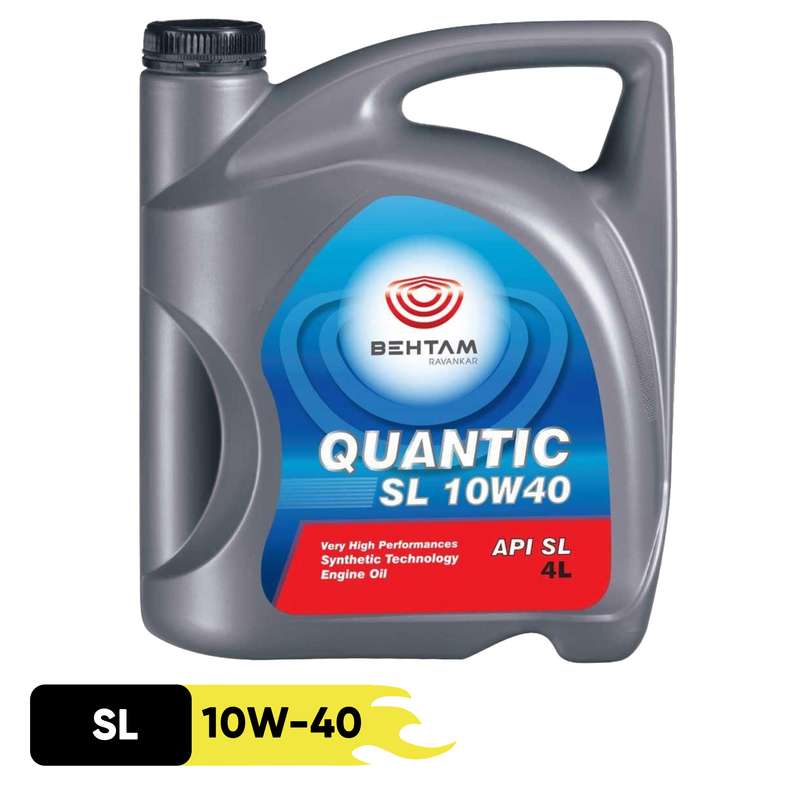 روغن موتور خودرو بهتام روانکاو مدل Quantic Sl-10W40 حجم 4 لیتر