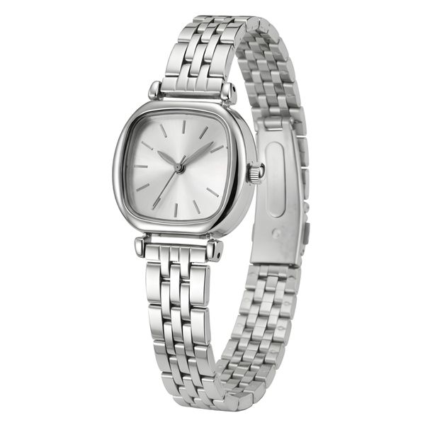 ساعت مچی عقربه‌ای کوارتز زنانه مدل کلاسیک مینیمال بند طرح بافت کد ۲