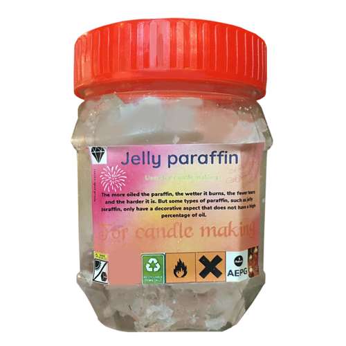 پارافین ژله ای شمع مدل Diamond  وزن 220 گرم