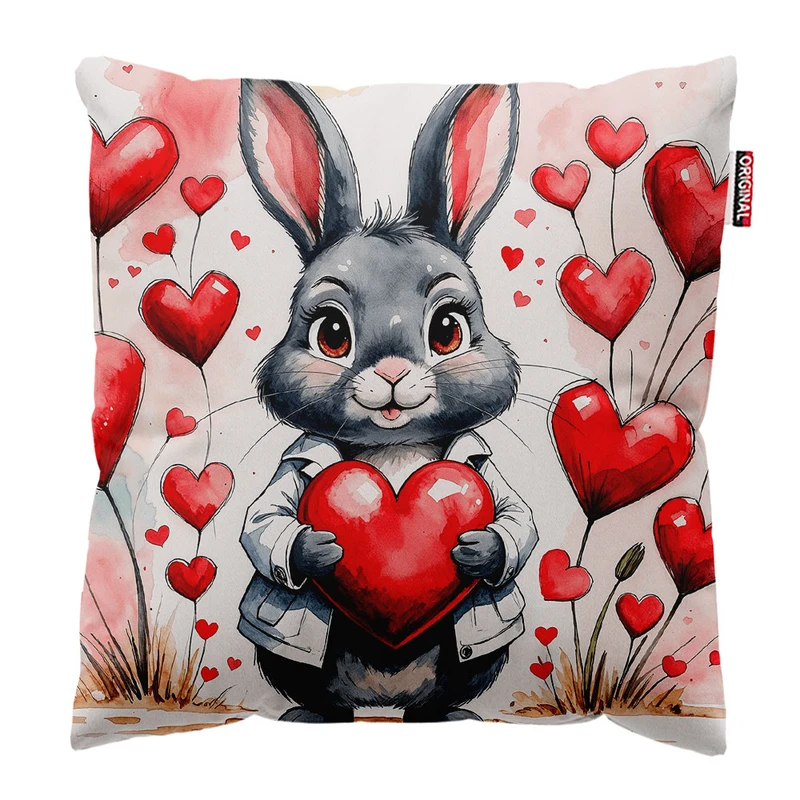 کوسن کودک پاد آفرین مدل خرگوش فانتزی کد k263 سایز 30*30 سانتی متر