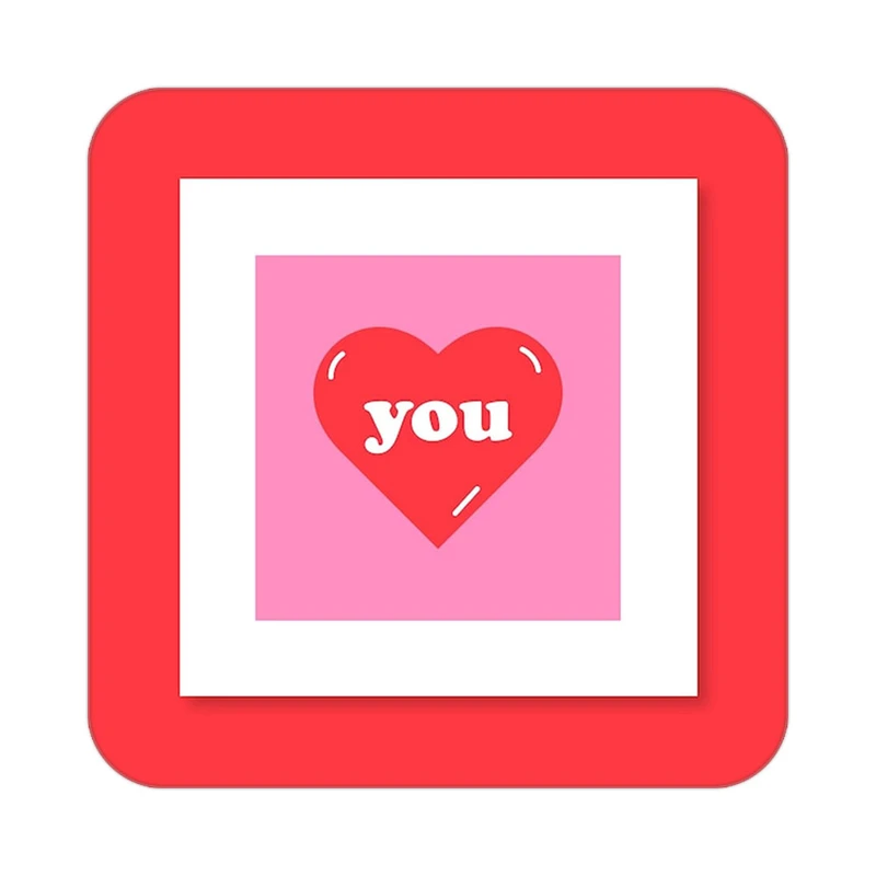 زیر لیوانی کاکتی طرح عاشقانه مدل mp40980