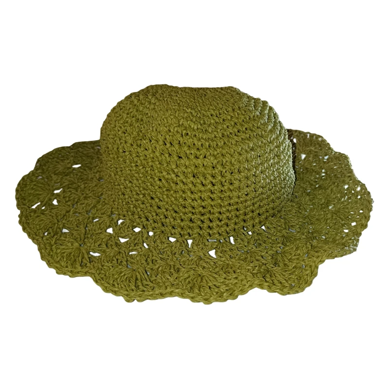 کلاه بافتنی زنانه مدل  کاغذی لبه دار