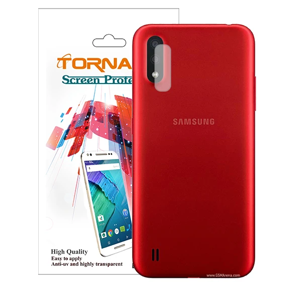 محافظ لنز دوربین مدل پرچسبTPUمناسب برای موبایل سامسونگ Galaxy A01بسته40عددی 