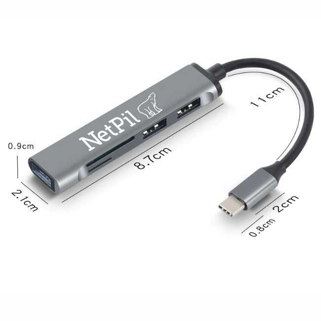 هاب 5 پورت USB-C نت پیل مدل C805