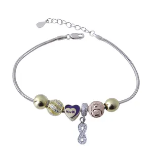      دستبند نقره زنانه بازرگانی میلادی کد DP_140