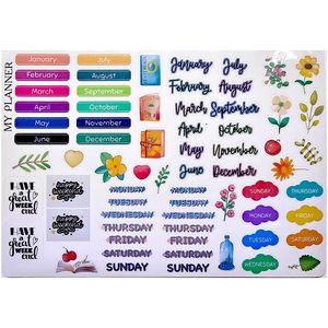برچسب طرح برش خورده بولت ژورنال و اسکرپ بوک مدل A5 My Planner