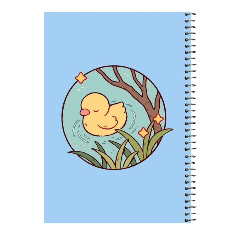 دفتر مشق 80 برگ اس جی مدل جوجه اردک   