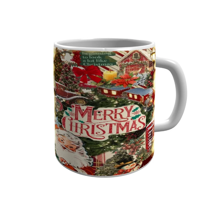 ماگ پاد آفرین مدل Merry Christmas کد 462