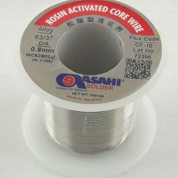 سیم لحیم آساهی مدل 0.5M طول 0.5 متری سیم لحیم آساهی مدل 0.5M طول 0.5 متری