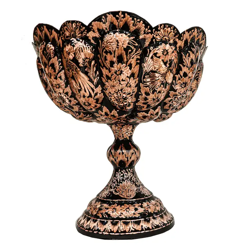 میوه خوری مسی مدل الماس تراش کد 34