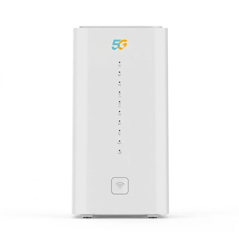 مودم 5g همراه اول مدل ha5420 با سرعت دانلود 4.67 گیگابیت بر ثانیه، پشتیبانی از wi-fi 6، اتصال بی سیم و باسیم، قابلیت اتصال 64 کاربر، امنیت پیشرفته