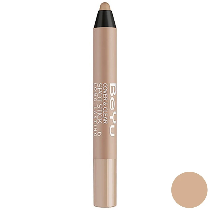 کانسیلر استیکی با دوام بی یو مدل Cover And Spot Stick Long Lasting 6