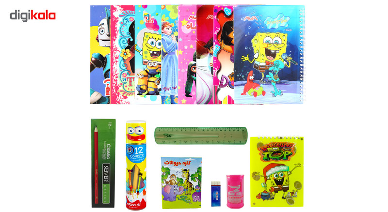 ست لوازم تحریر کد 10037 مجموعه 47 عددی ست لوازم تحریر کد 10037 مجموعه 47 عددی