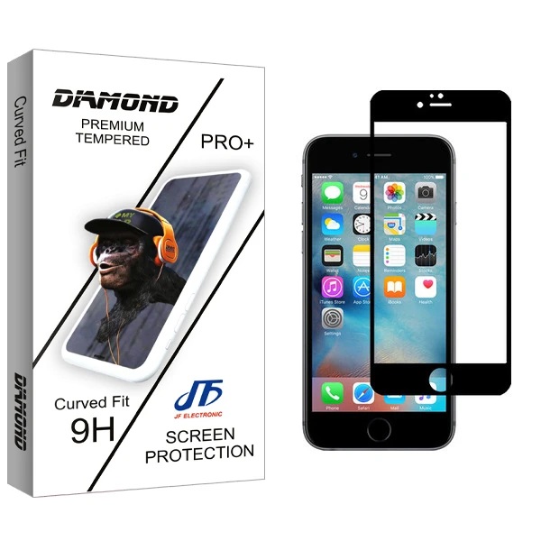 محافظ صفحه نمایش جی اف مدل Diamond glass مناسب برای گوشی موبایل اپل iPhone 6 Plus