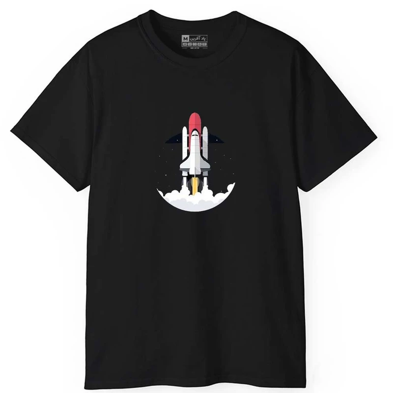 تی شرت آستین کوتاه مردانه پاد آفرین مدل فضاپیما کد 0451