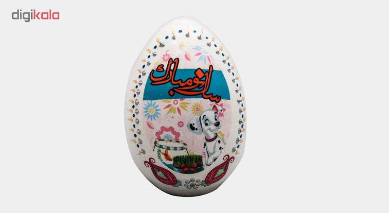 تخم مرغ تزیینی آرت گالری طرح سال نو مدل A3070 سایز بزرگ