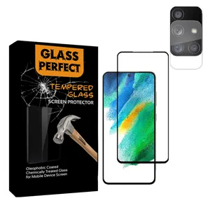 محافظ لنز دوربین پرفکت مدل sh مناسب برای گوشی موبایل سامسونگ Galaxy A51 5g به همراه محافظ صفحه نمایش