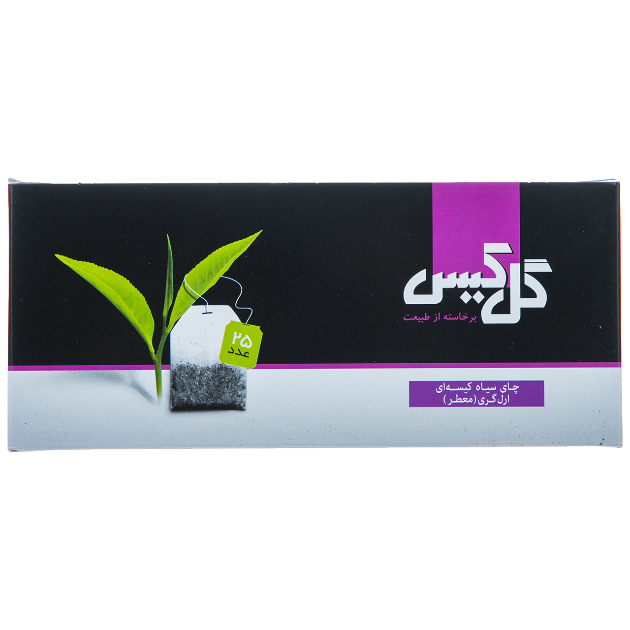 چای سیاه کیسه ای ارل گری گل کیس بسته 25 عددی