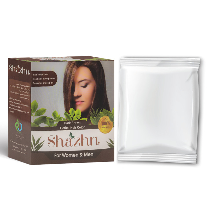 پودر رنگ مو شاژن مدل 003 وزن 120 گرم رنگ قهوه ای تیره پودر رنگ مو شاژن مدل 003 وزن 120 گرم رنگ قهوه ای تیره