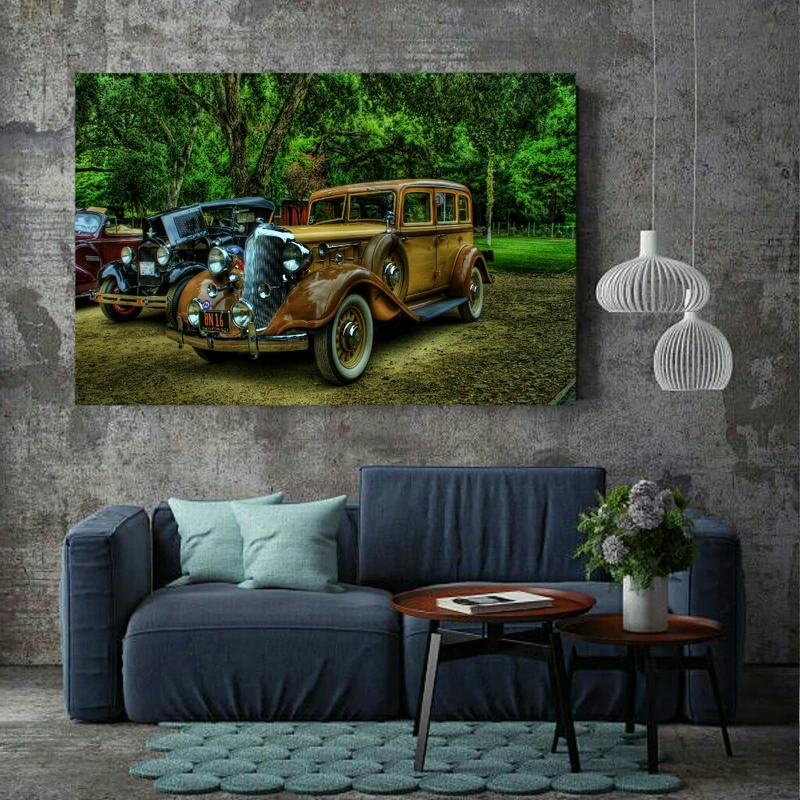 تابلو شاسی طرح ماشین کلاسیک مدل TSH1450