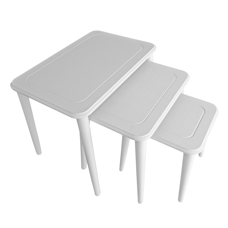 میز عسلی آمیتیس مدل CTYSWW03 مجموعه 3 عددی