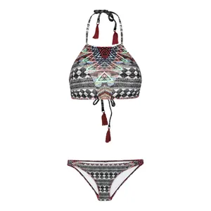 ست 2 تکه مایو دخترانه مدل 11008 رنگ مشکی