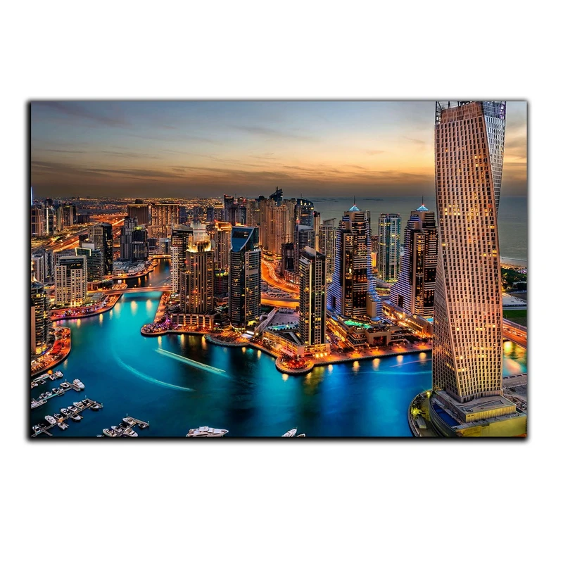 تابلو شاسی بکلیت طرح منظره شهر دبی مدل SH-703