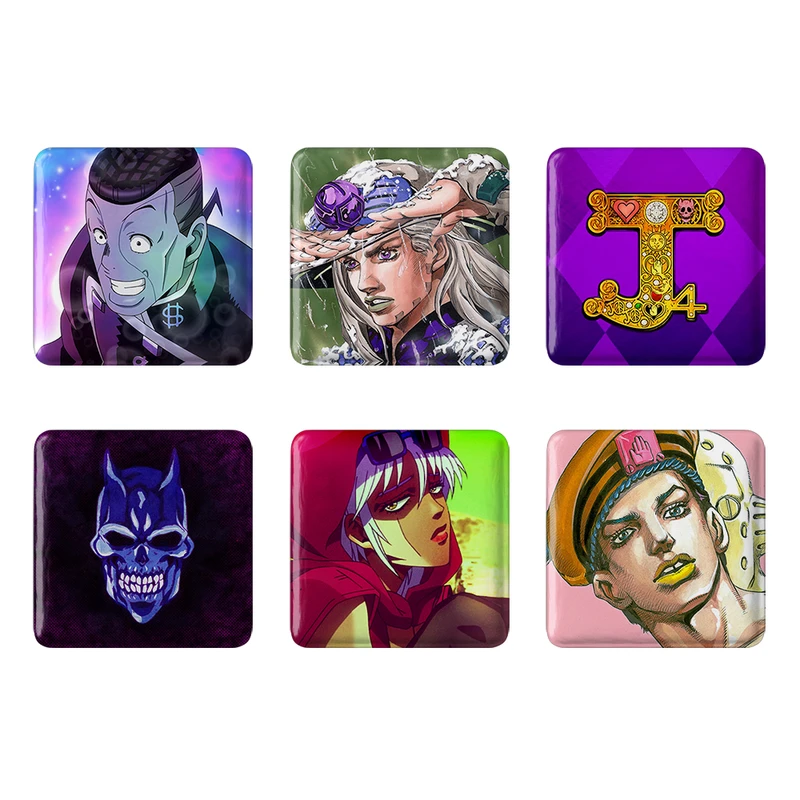 مگنت خندالو مدل انیمه Jojo کد 460A مجموعه 6 عددی