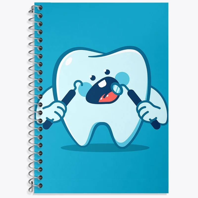 دفتر لغت 50 برگ خندالو طرح دندان و دندان پزشکی کودکانه کد 36764