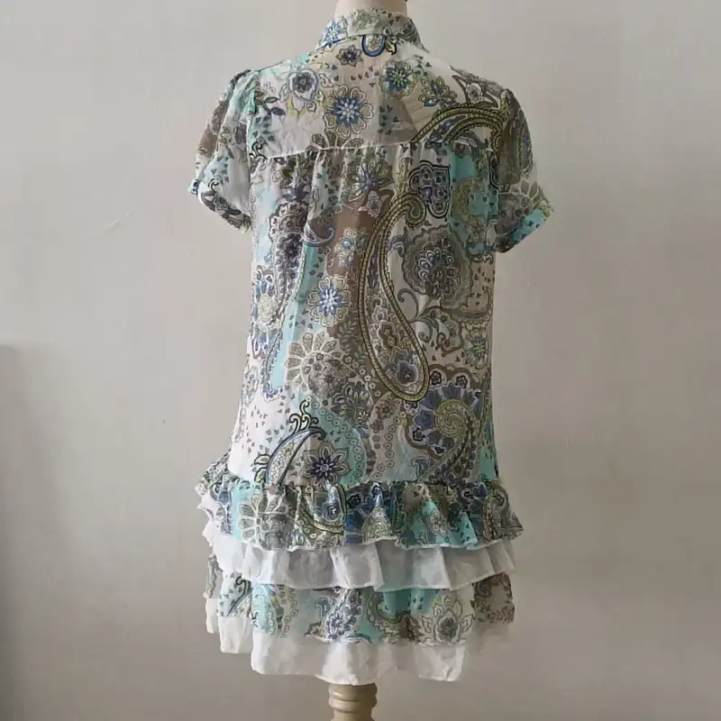 پیراهن زنانه مدل ترمه چین دار