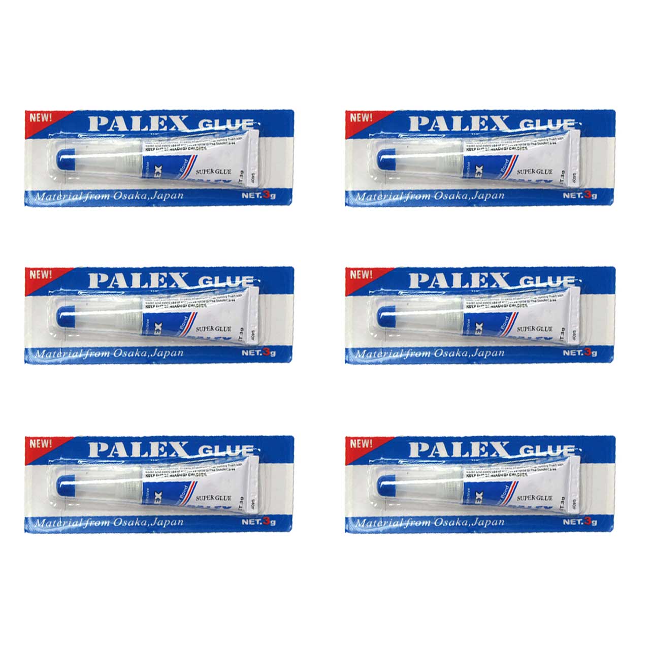چسب قطره ای پلکس مدل Strong & Fast مقدار 3 گرم  بسته 6 عددی 
