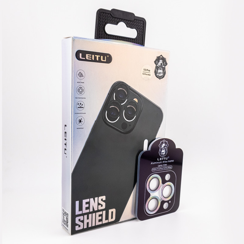 محافظ لنز دوربین لیتو مدل رینگی SHINY LENS مناسب برای گوشی موبایل اپل Iphone 13 Pro / 13 Pro Max