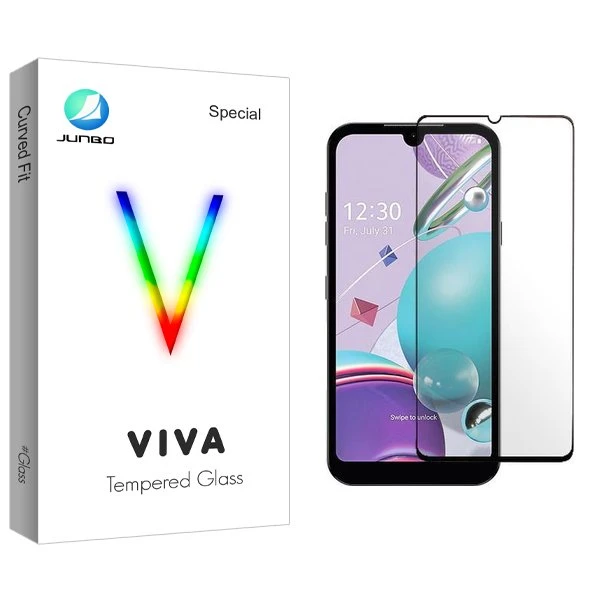 محافظ صفحه نمایش شیشه ای جانبو مدل Viva مناسب برای گوشی موبایل ال جی K31