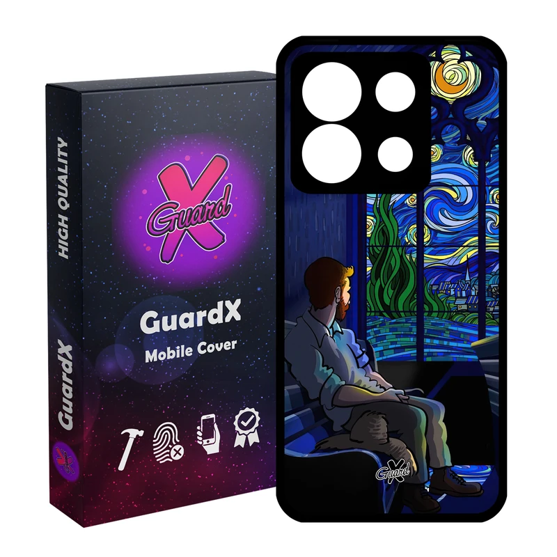کاور گارد ایکس طرح Art مدل Glass10583 مناسب برای گوشی موبایل شیائومی Redmi Note 13 5G