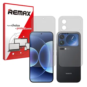 Remax Transparent Screen Protector Full Screen Model Suitable for Xiaomi 17 Pro Mobile Phone along with the back protector