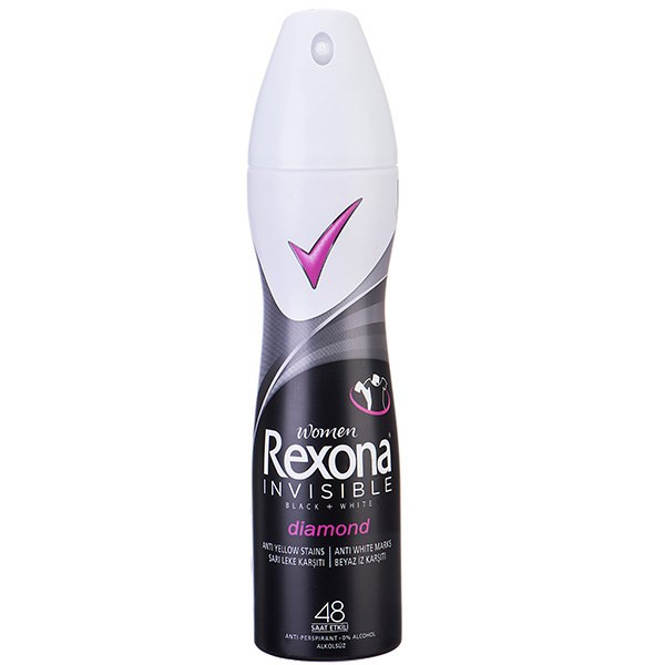 اسپری ضد تعریق زنانه رکسونا مدل Invisible Diamond حجم 150 میلی لیتر