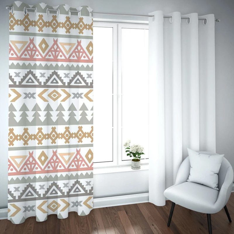 پرده مدل چاپی هازان سایز 300×150 سانتی متر 