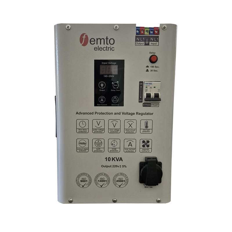 استابلایزر فمتو الکتریک مدل STAB-10000 ظرفیت 10000 ولت آمپر