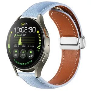 بند اسپریگ مدل MAG Leather مناسب برای ساعت هوشمند سامسونگ Galaxy Watch 6 40mm / 44mm / Classic 43mm / Classic 47mm