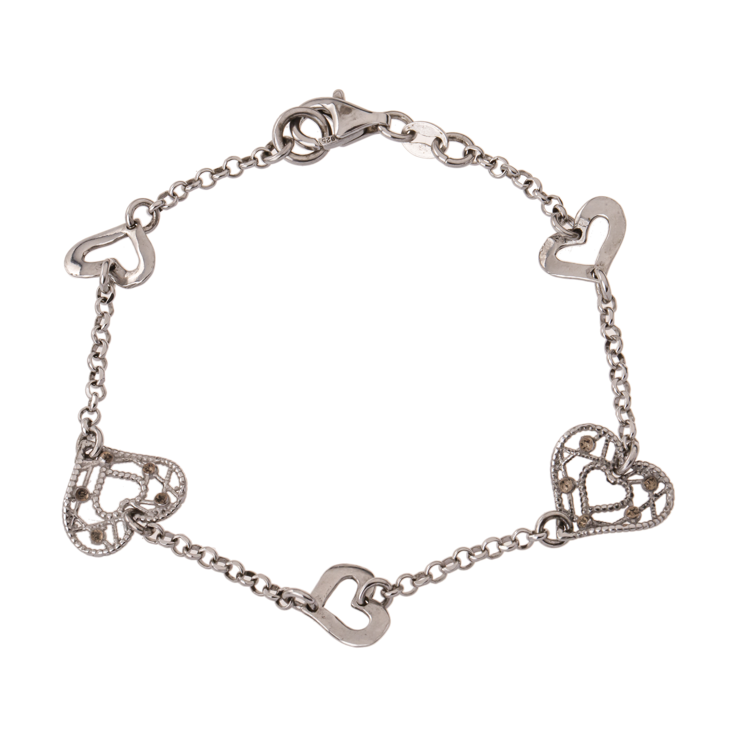 دستبند نقره زنانه آمارانته مدل 4-3752