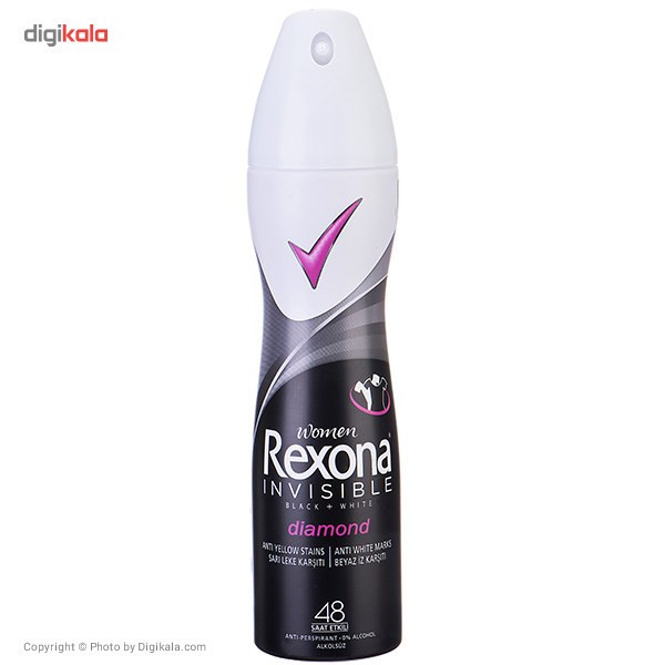 اسپری ضد تعریق زنانه رکسونا مدل Invisible Diamond حجم 150 میلی لیتر